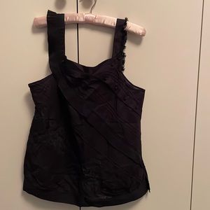 BCBG MAXAZRIA Cotton Top Sleeveless L